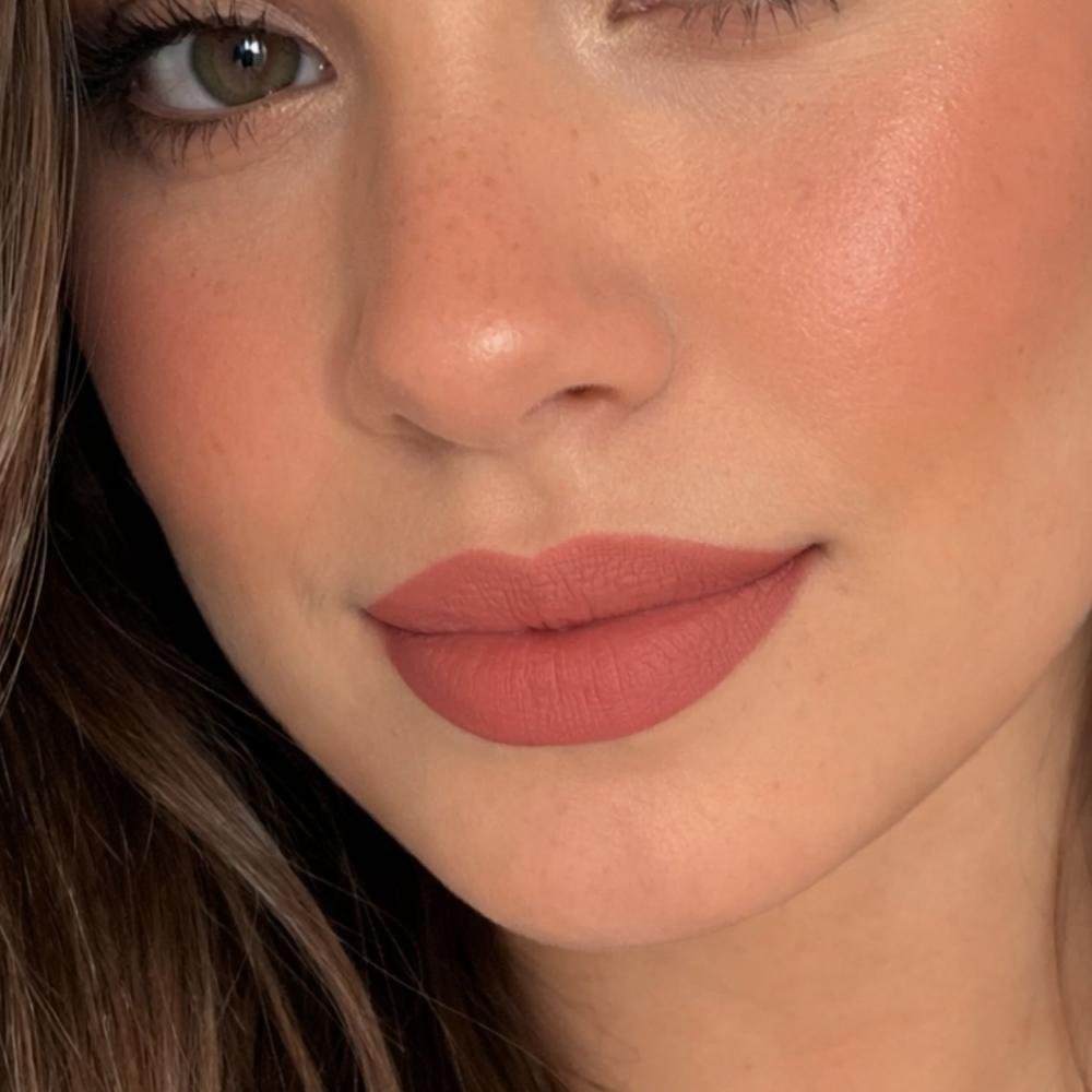 Batom Líquido Matte Fenzza Disney Princesa Bela Dis108 Bela 4