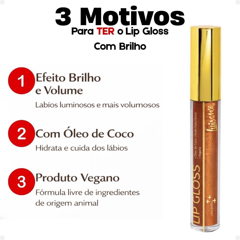 Lip Gloss Com Brilho Luisance Amber Ref.: L3279 Amber 7