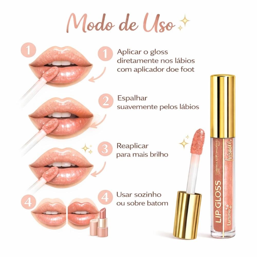 Lip Gloss Com Brilho Luisance Model Ref.: L3279 Model 8