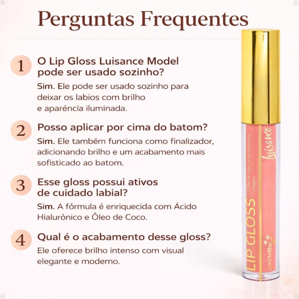 Lip Gloss Com Brilho Luisance Model Ref.: L3279 Model 9
