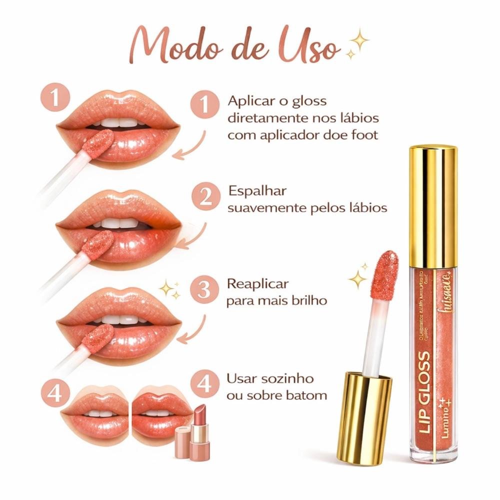 Lip Gloss Com Brilho Luisance Seda Ref.: L3279 Seda 8