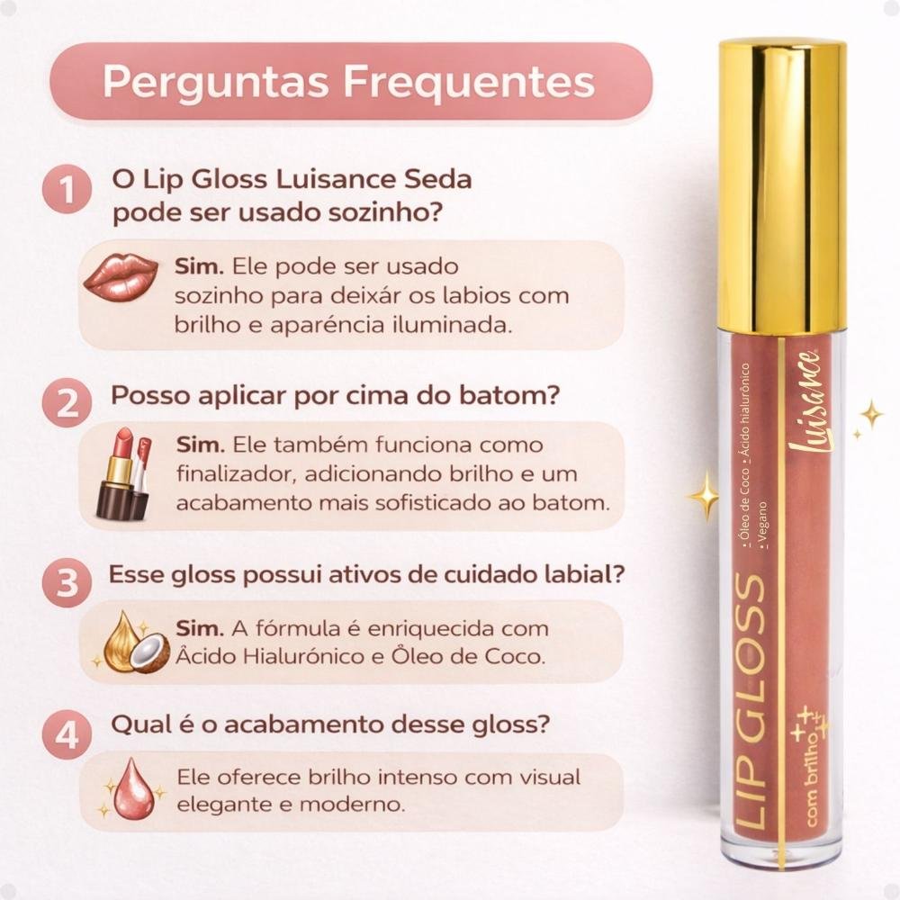 Lip Gloss Com Brilho Luisance Seda Ref.: L3279 Seda 9