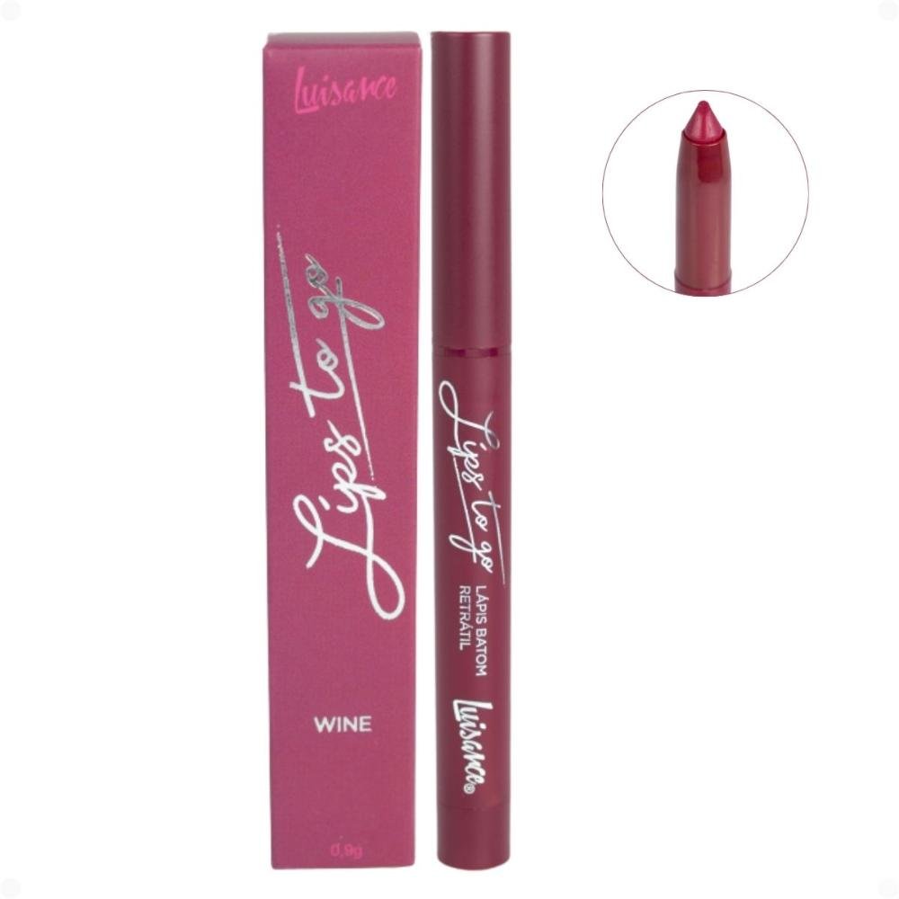 Lápis batom Retrátil Luisance Lips To Go Wine Ref.:L7008