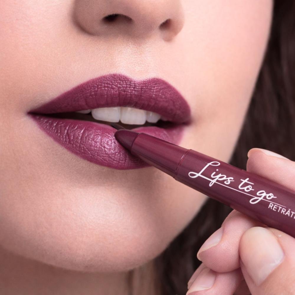 Lápis batom Retrátil Luisance Lips To Go Wine Ref.:L7008 Wine 4