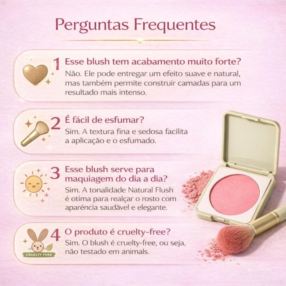 Blush Compacto Ruby Rose Silk Skin Natural Flush Peach Glow Hb-t1001-1 Peach Glow 8