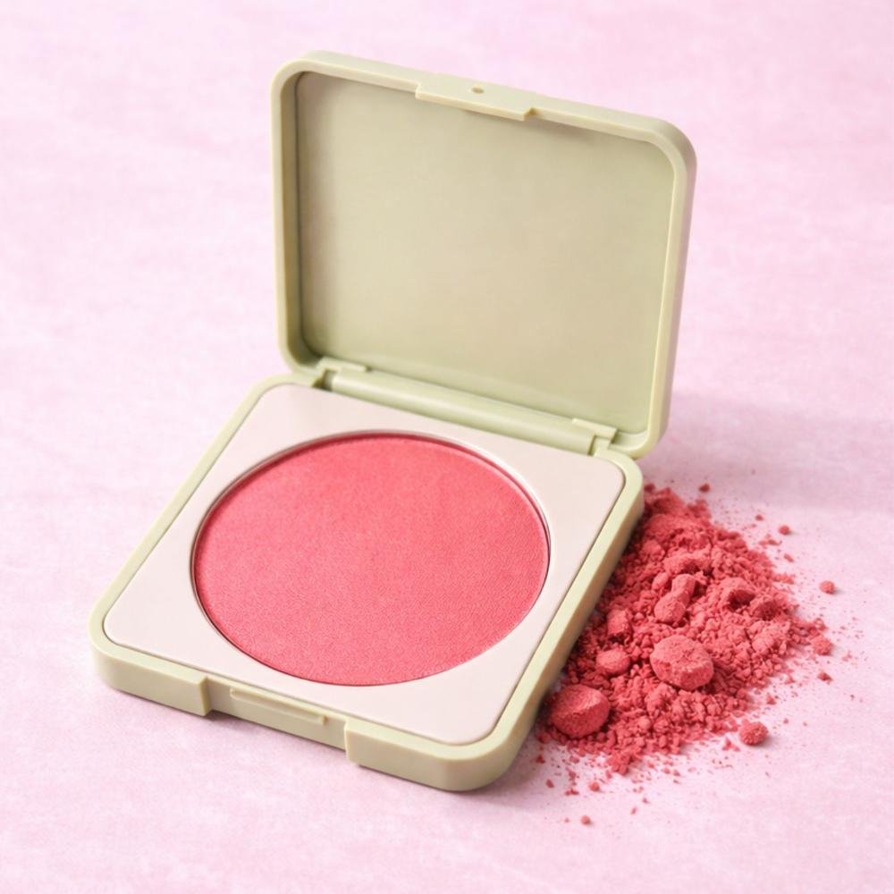 Blush Compacto Ruby Rose Silk Skin Natural Flush Cherry Crush Hb-t1001-2 Cherry Crush 7