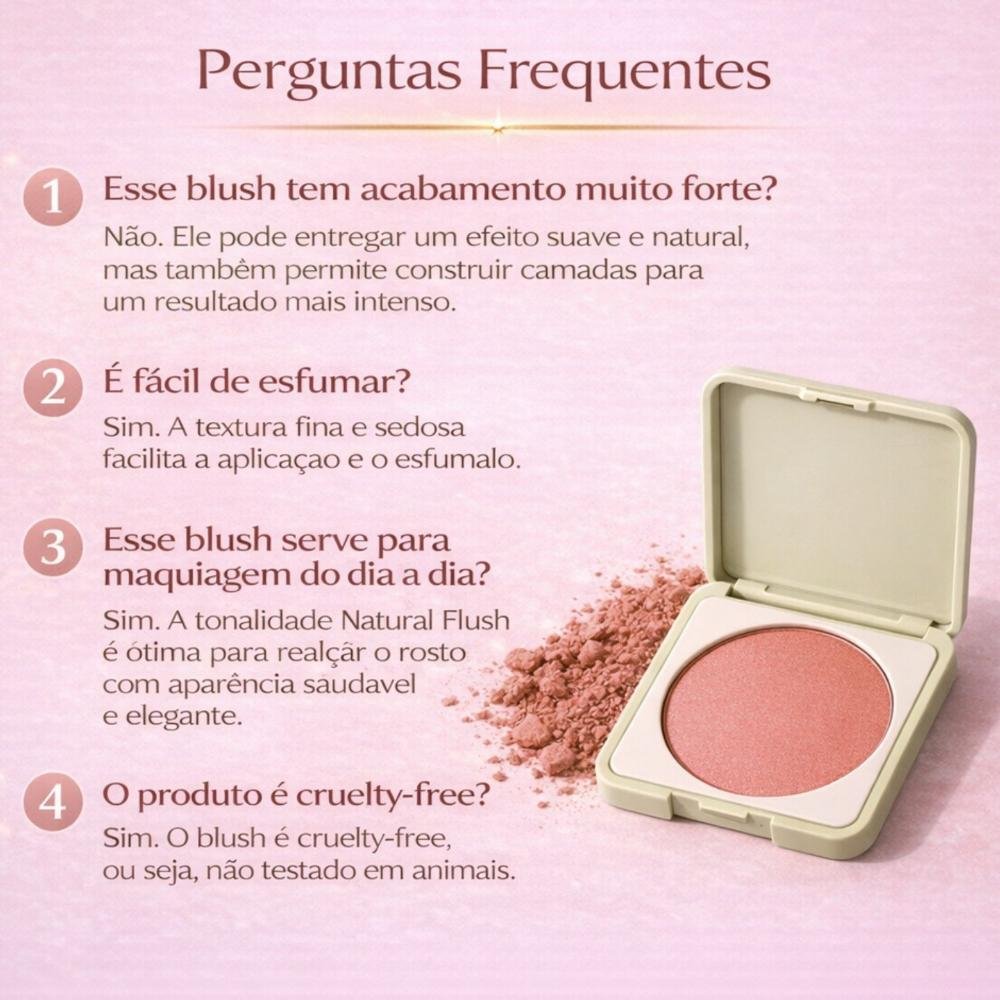 Blush Compacto Ruby Rose Silk Skin Natural Flush Cherry Crush Hb-t1001-2 Cherry Crush 3