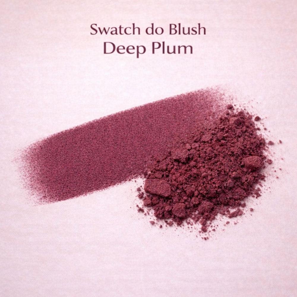 Blush Compacto Ruby Rose Silk Skin Natural Flush Deep Plum Hb-t1001-4 Deep Plum 3