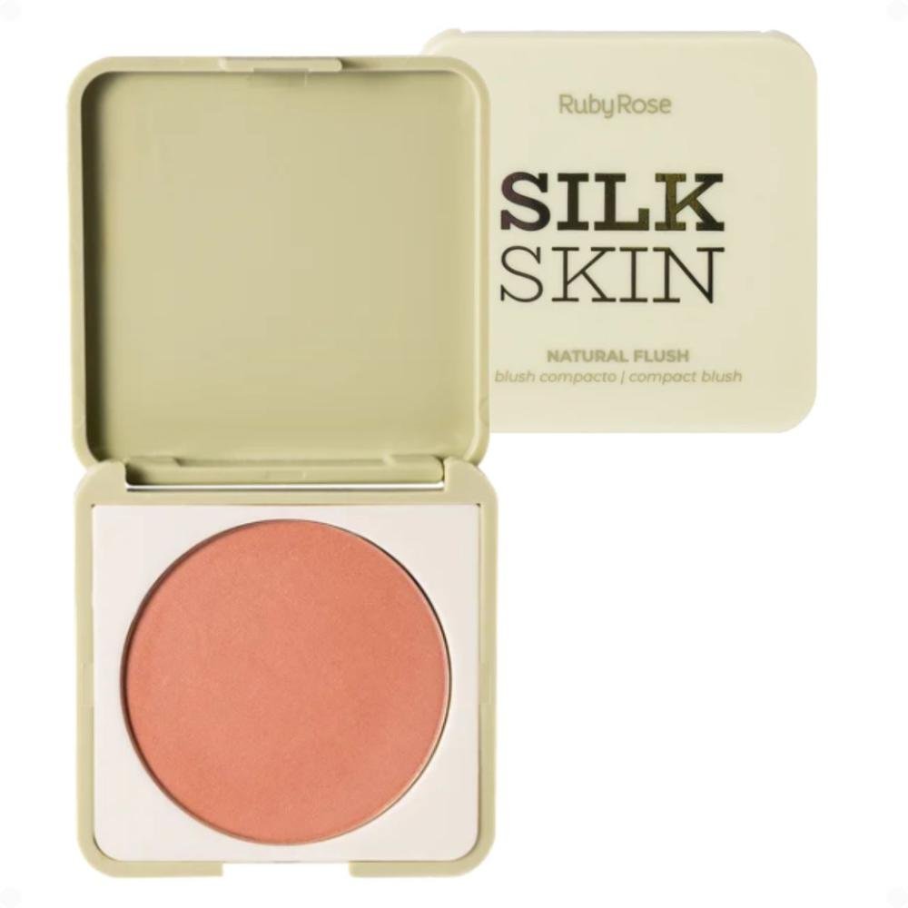 Blush Compacto Ruby Rose Silk Skin Natural Flush Latte Luxe Hb-t1001-3