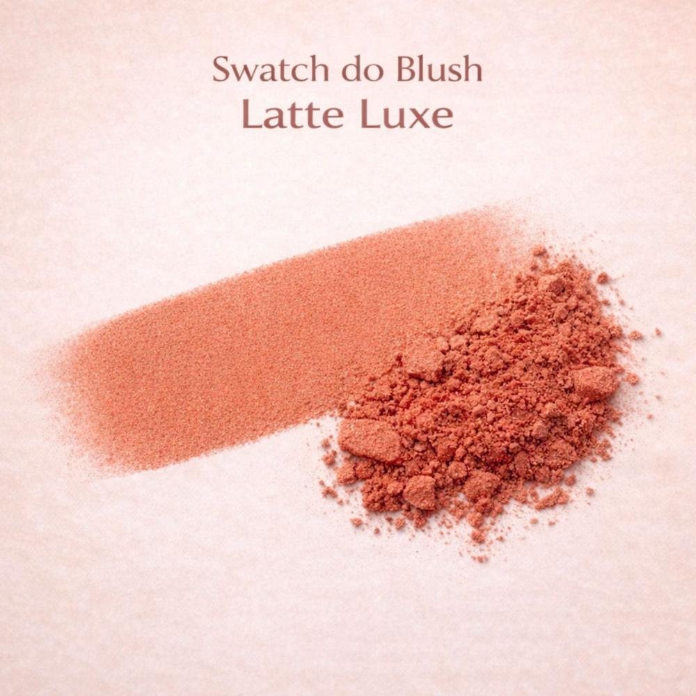 Blush Compacto Ruby Rose Silk Skin Natural Flush Latte Luxe Hb-t1001-3 Latte Luxe 3