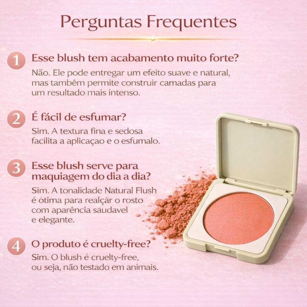 Blush Compacto Ruby Rose Silk Skin Natural Flush Latte Luxe Hb-t1001-3 Latte Luxe 8