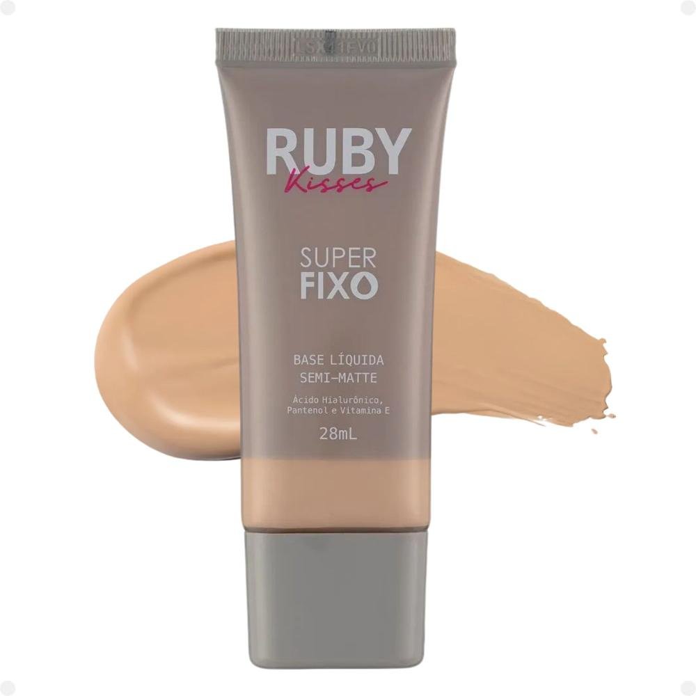 Base Líquida Ruby Kisses Super Fixo Semi-Matte cor 105 28ml Cor 105 4