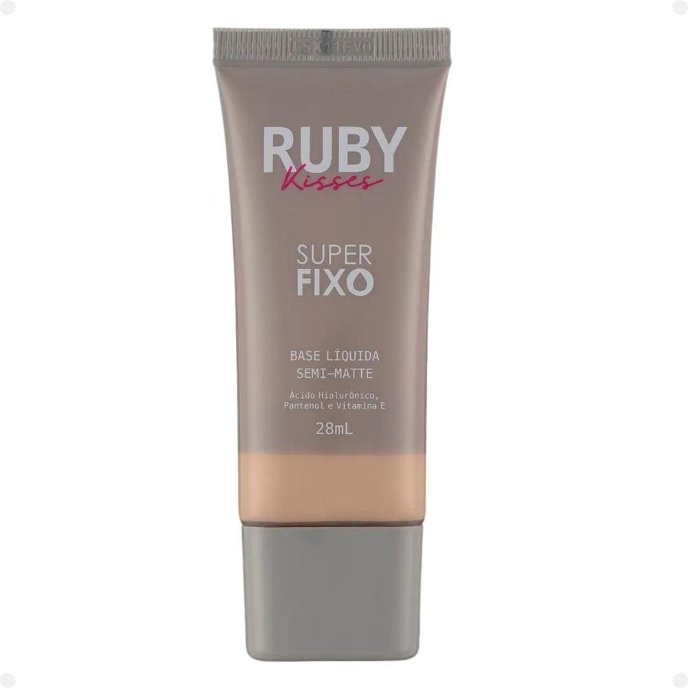 Base Líquida Ruby Kisses Super Fixo Semi-Matte cor 105 28ml Cor 105 6