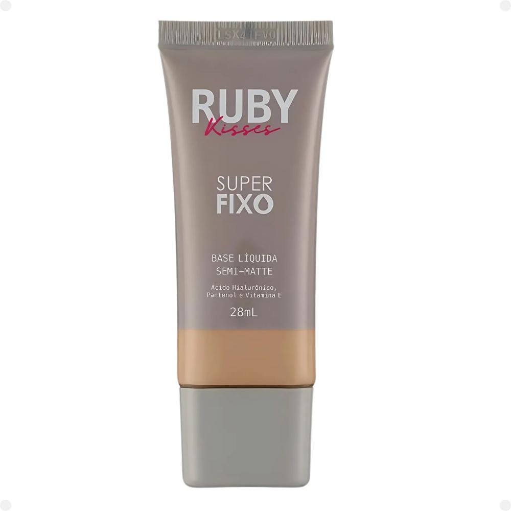 Base Líquida Ruby Kisses Super Fixo Semi-Matte cor 122 28ml Cor 122 3