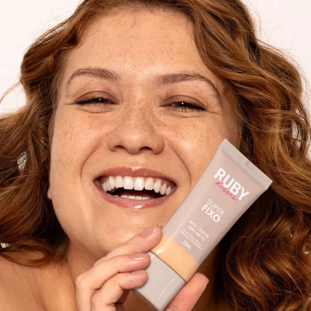 Base Líquida Ruby Kisses Super Fixo Semi-Matte cor 122 28ml Cor 122 5