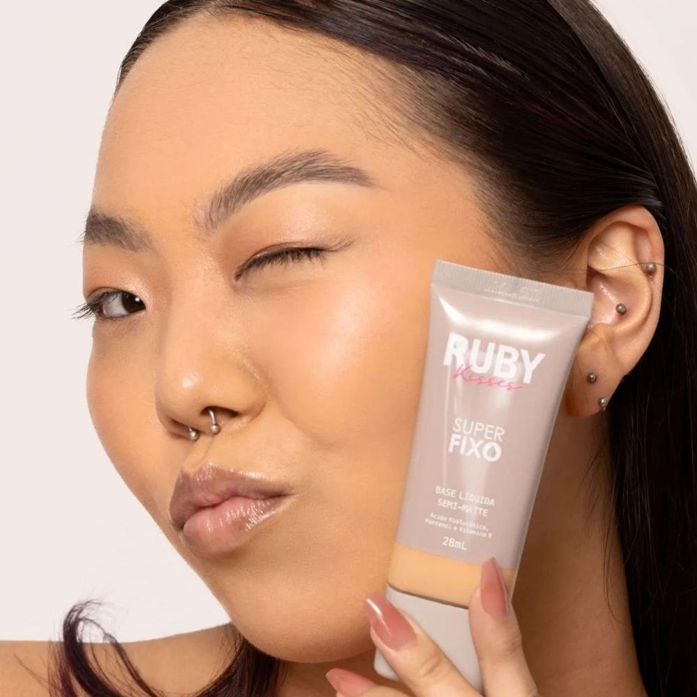Base Líquida Ruby Kisses Super Fixo Semi-Matte cor 130 28ml Cor 130 5