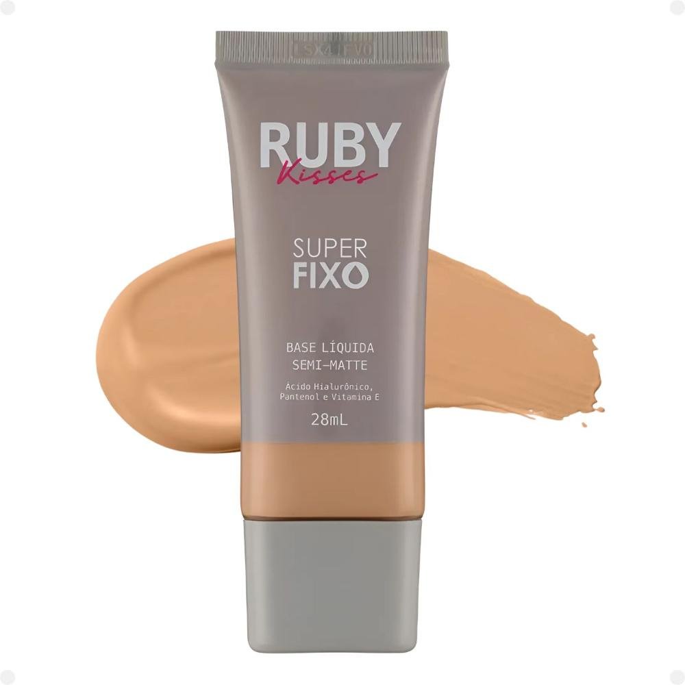 Base Líquida Ruby Kisses Super Fixo Semi-Matte cor 131 28ml