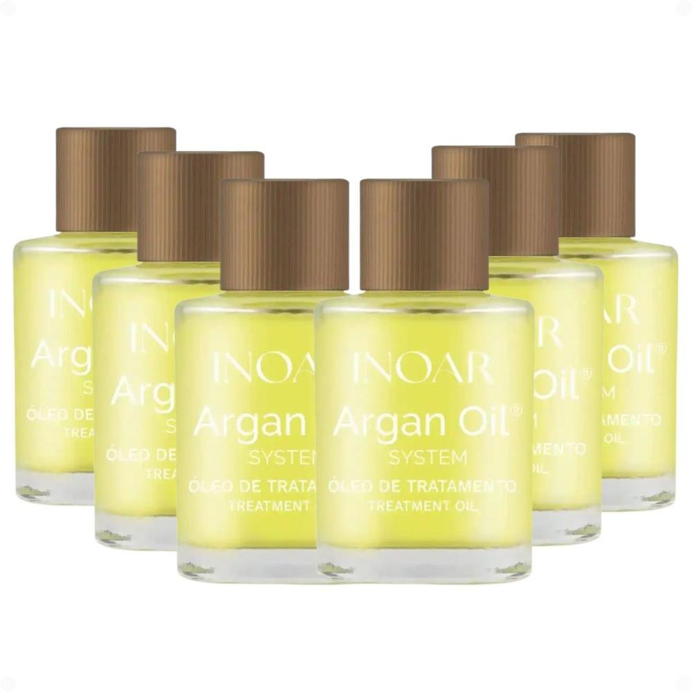 Kit Inoar Argan Oil: 6 Óleo De Tratamento 7ml
