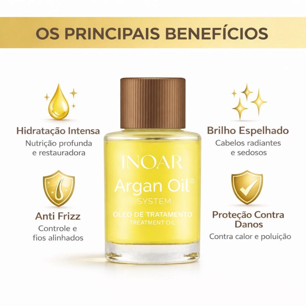 Kit Inoar Argan Oil: 6 Óleo De Tratamento 7ml ÚNICO 2
