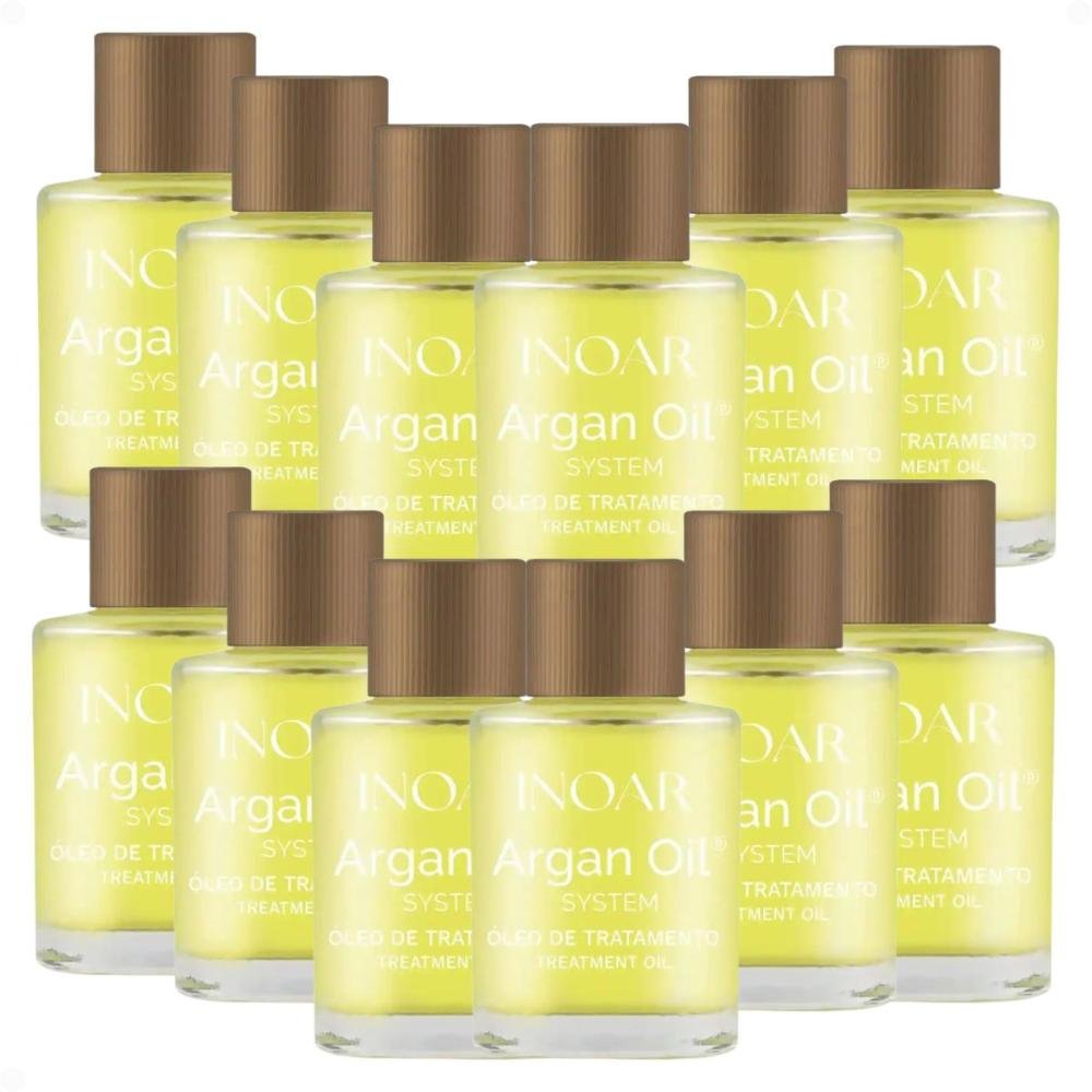 Kit Inoar Argan Oil: 12 Óleo De Tratamento 7ml
