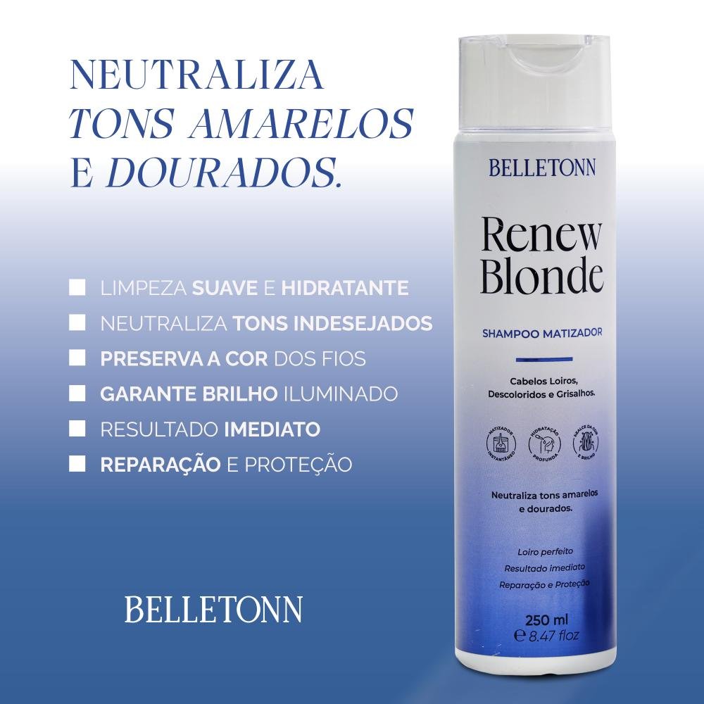 Belletonn Shampoo Matizador Renew Blonde 250ml 2