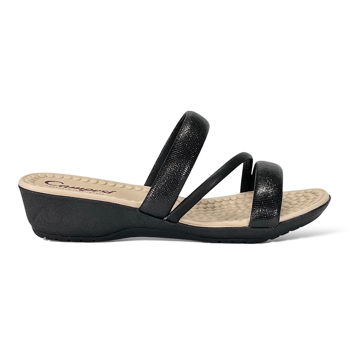 Tamanco Campesí Anabela Comfort CP083 Preto Preto 2