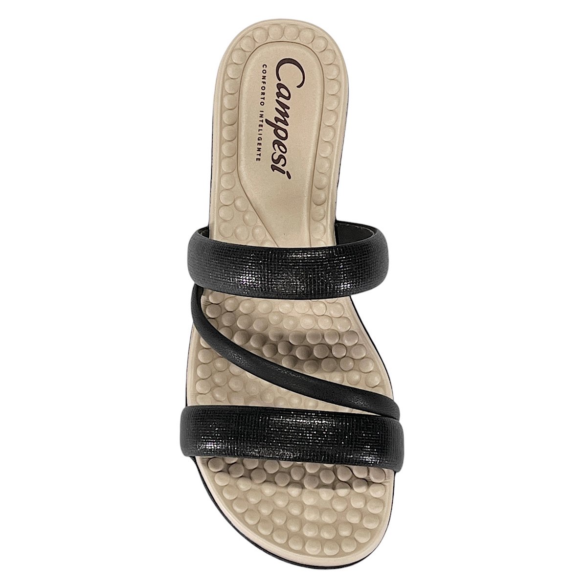 Tamanco Campesí Anabela Comfort CP083 Preto Preto 4