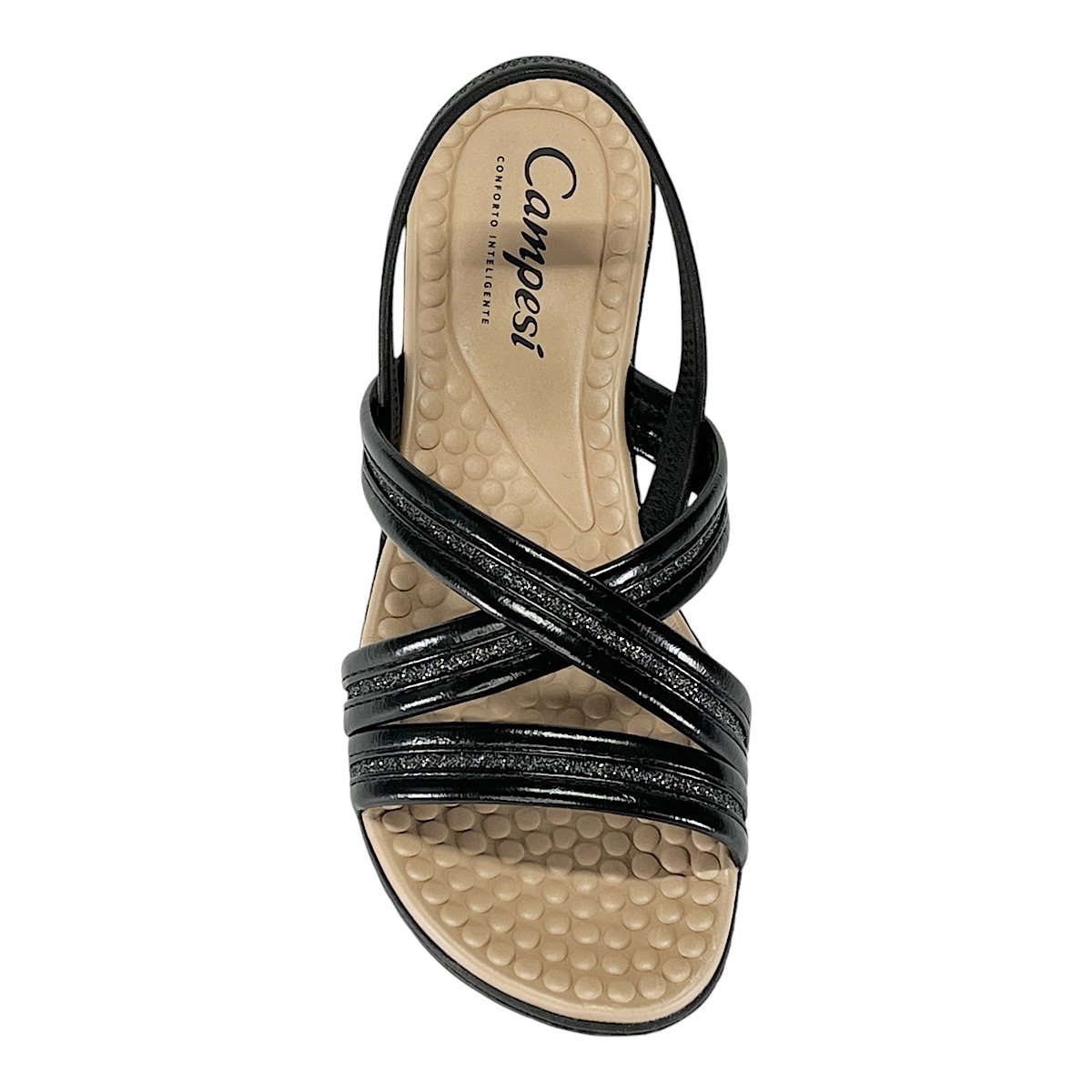 Sandália Campesí Comfort Calce Fácil CP502 Preto Preto 4