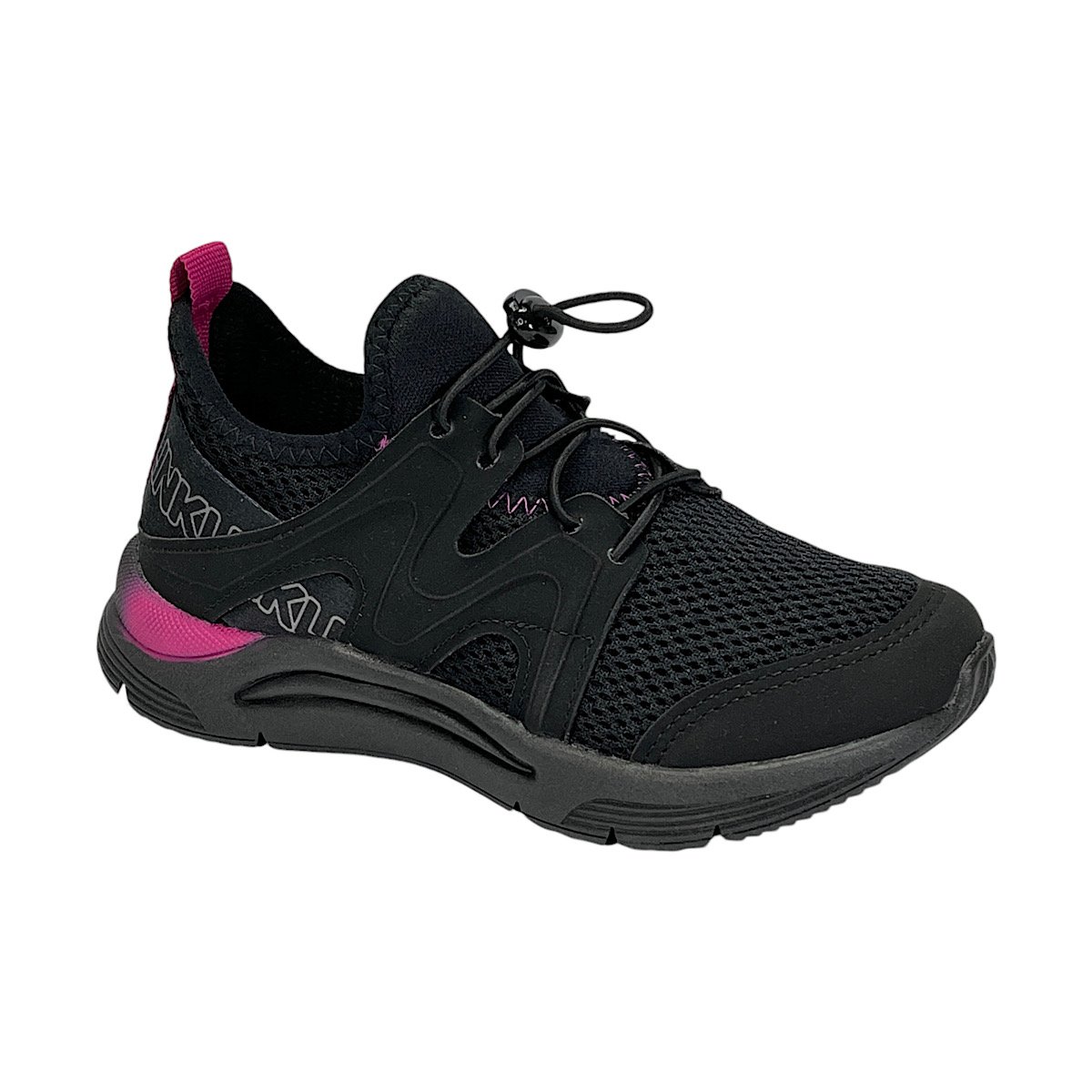 Tênis Klin Infantil New Sport 480020 Preto/Pink Preto/Rosa 2