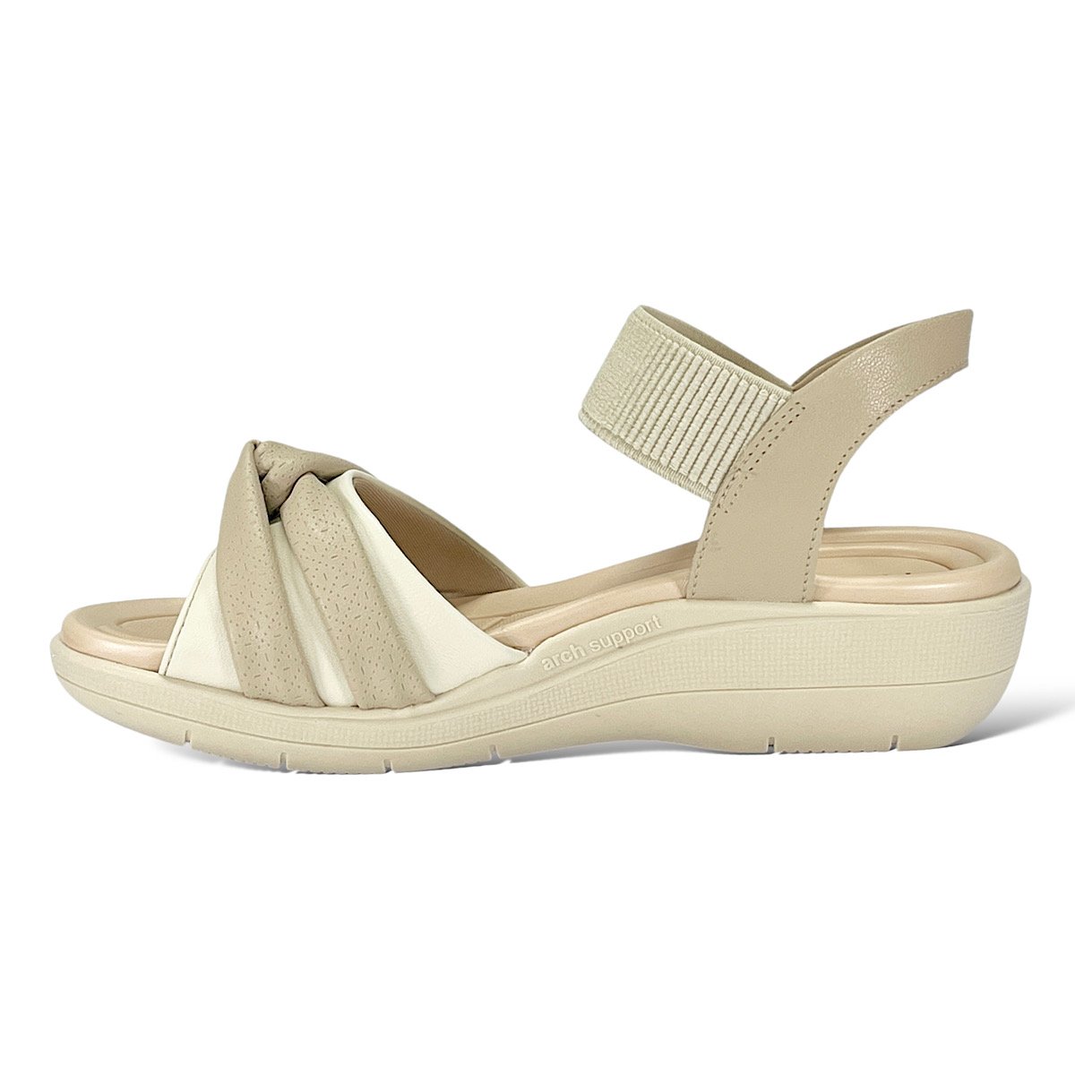 Sandália Piccadilly Anabela 239024 Marfim/Off White Bege 3