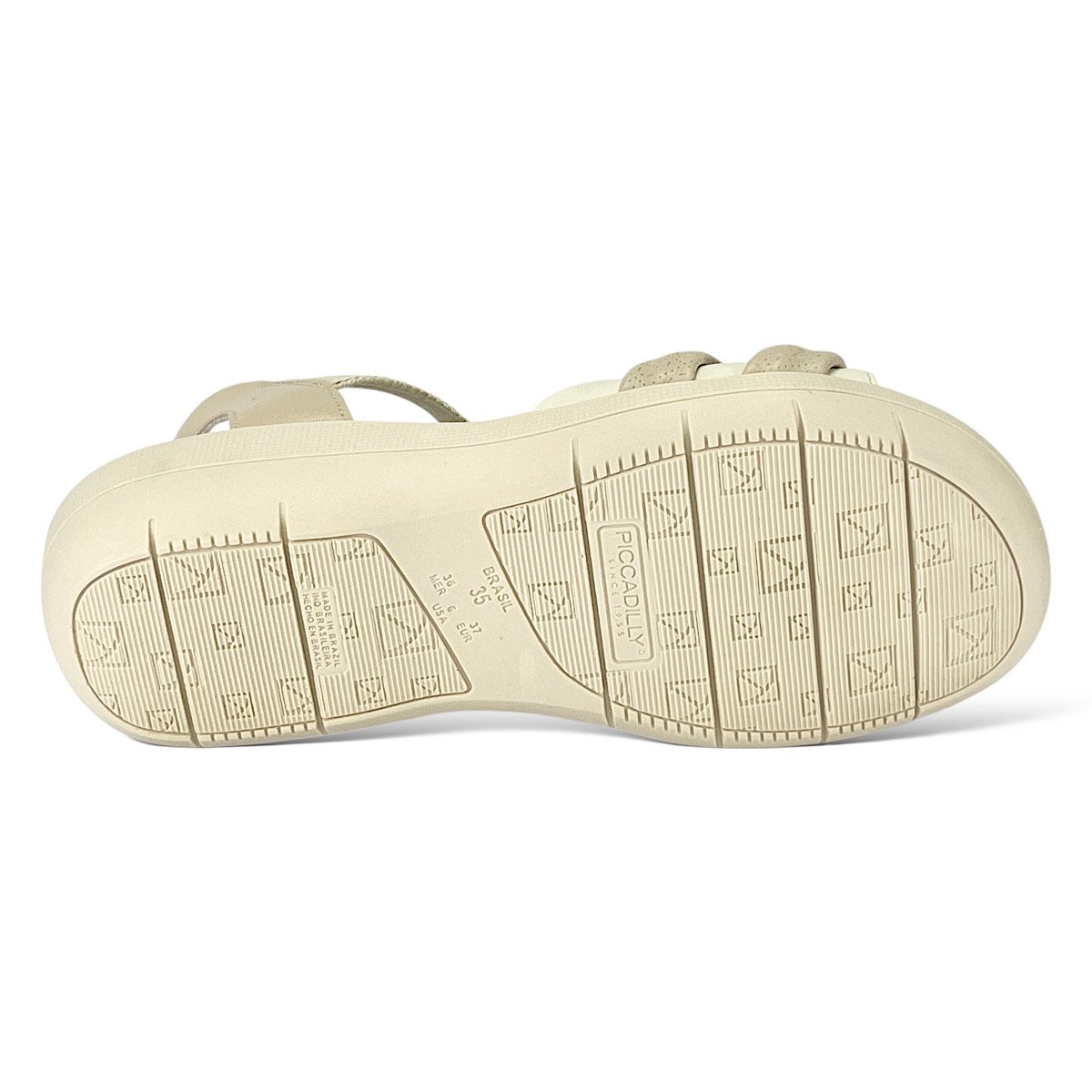 Sandália Piccadilly Anabela 239024 Marfim/Off White Bege 6