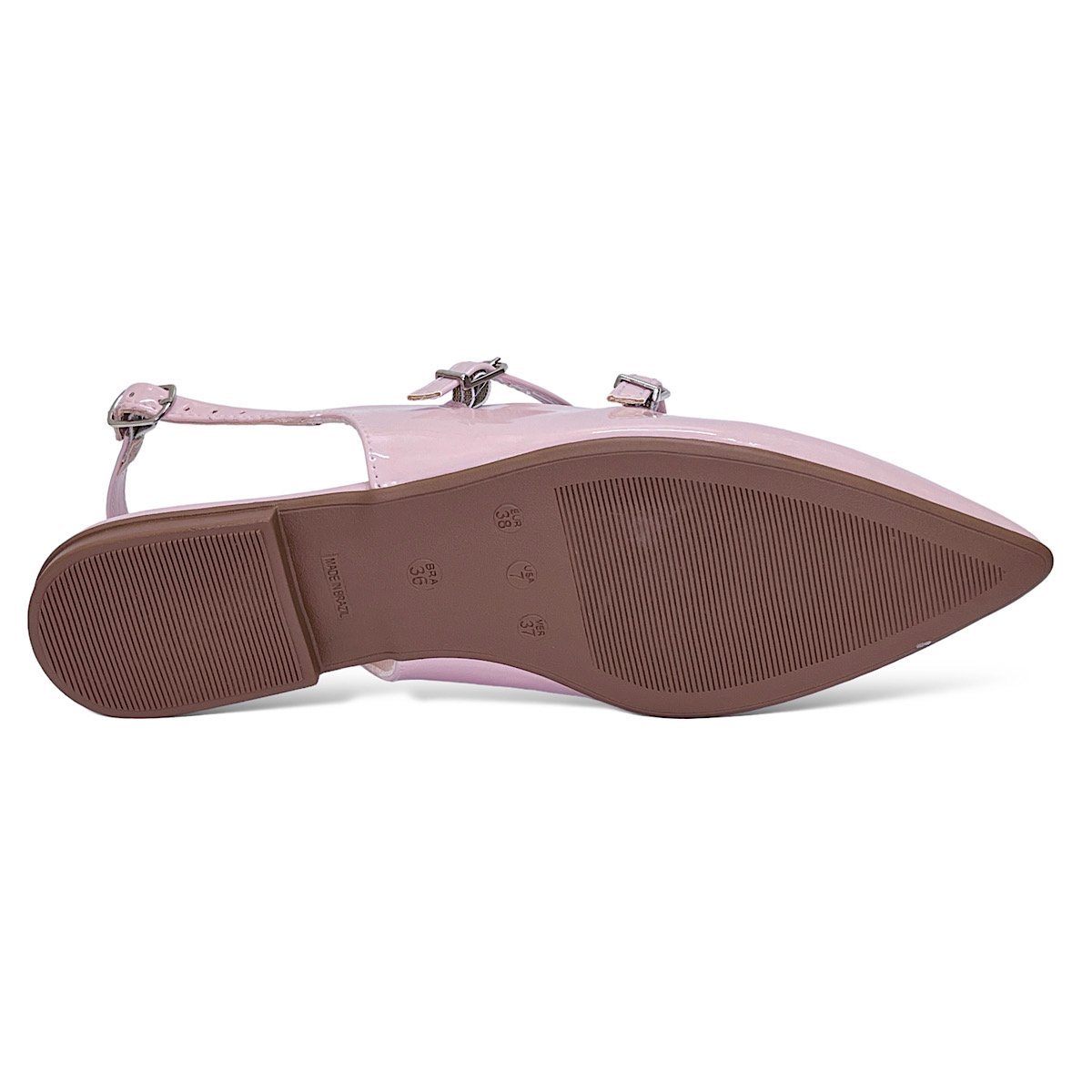 Sapatilha Sua Cia Slingback Verniz 8189.15609 Rosa Rosa 6