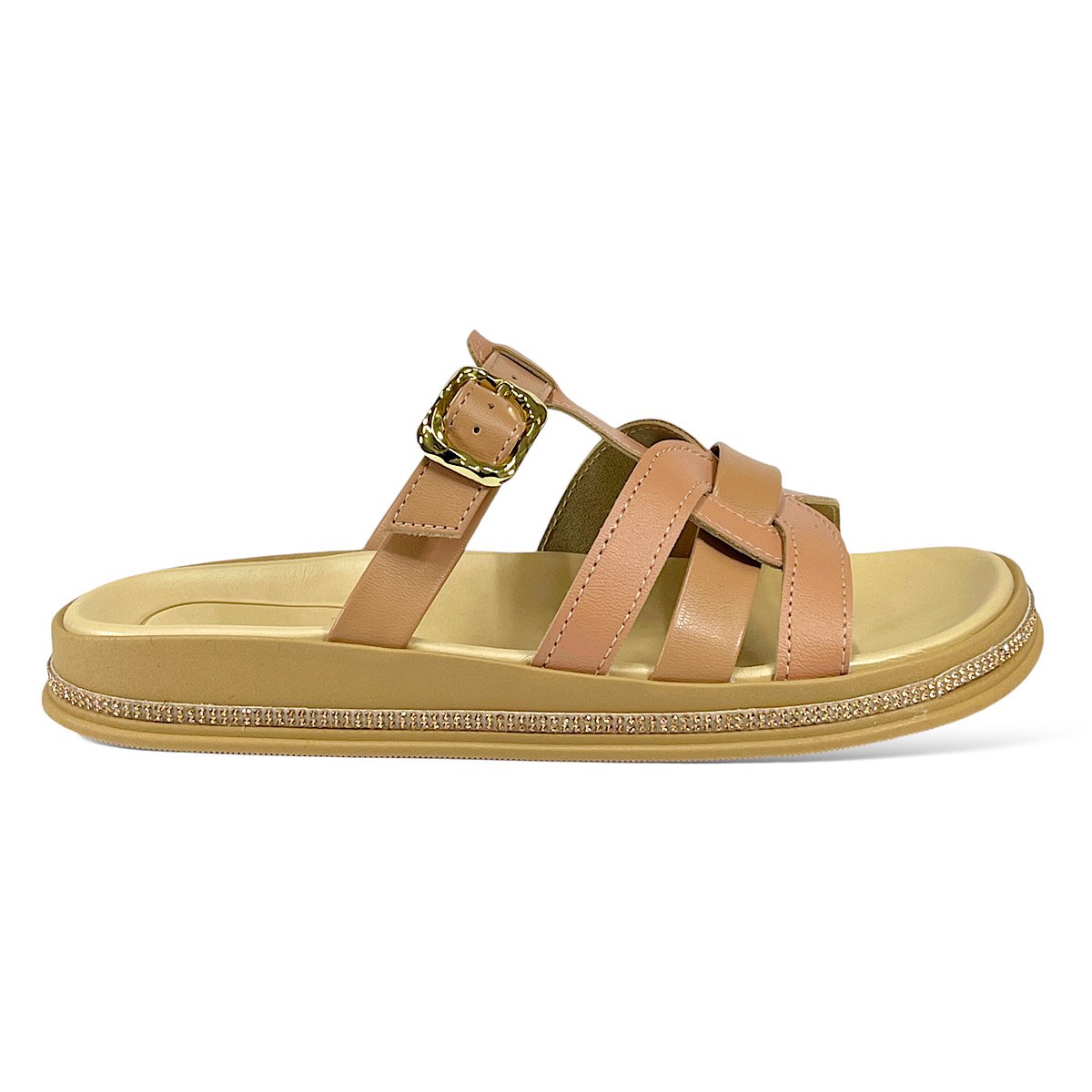 Tamanco Moleca Papete Feminina 5509.202 Nude Bege 2