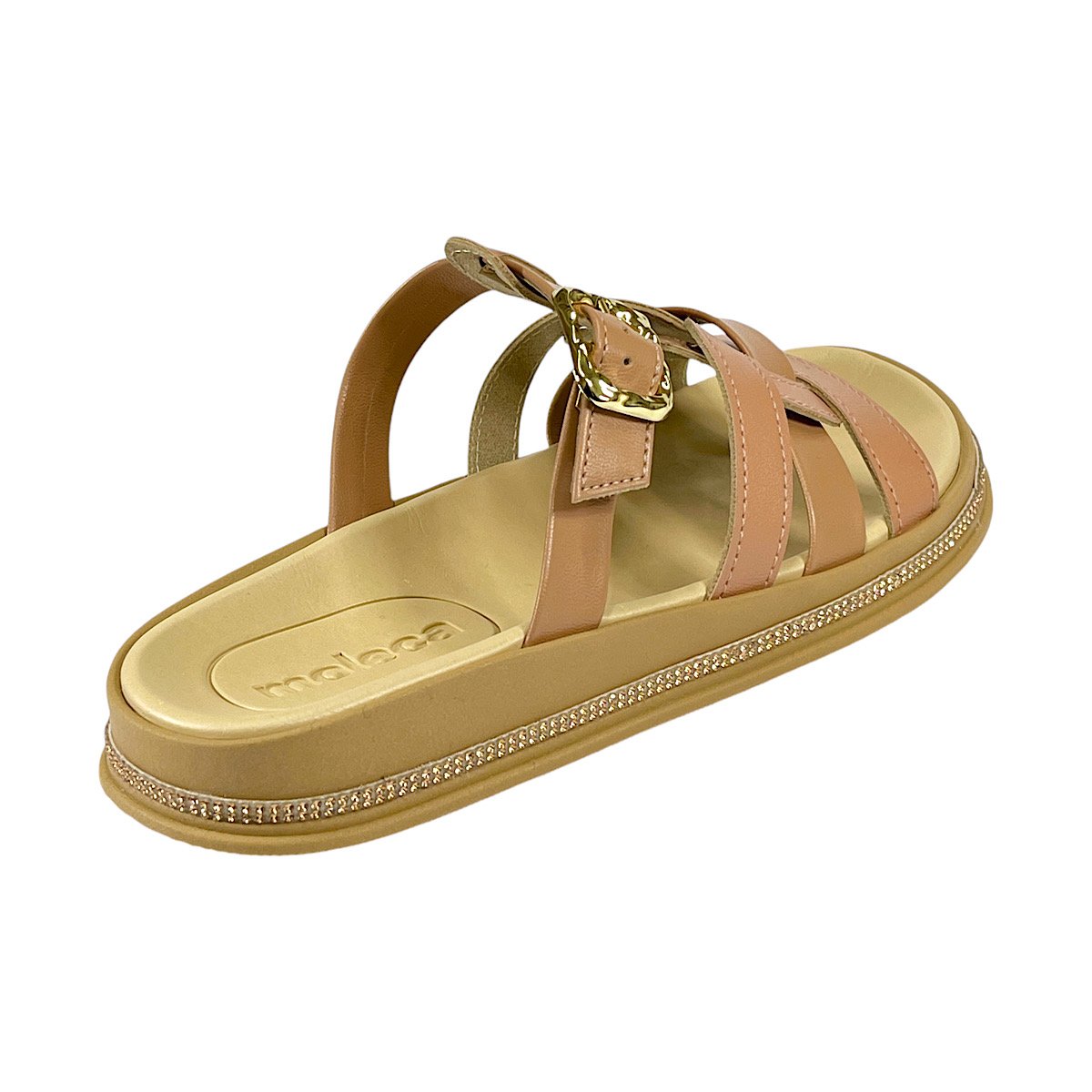 Tamanco Moleca Papete Feminina 5509.202 Nude Bege 5