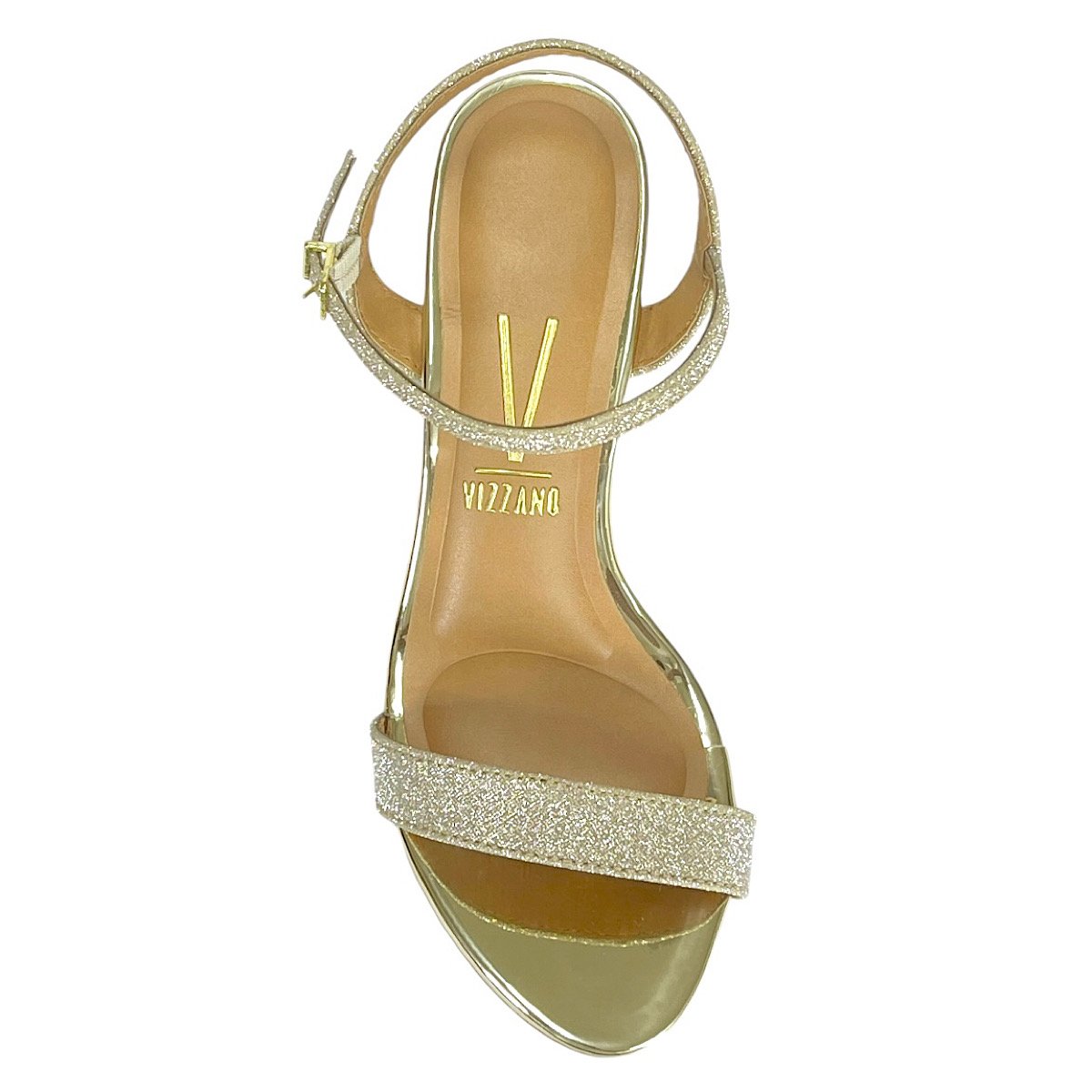 Sandália Vizzano Salto Bloco Glitter 6291.900 Dourado Dourado 4