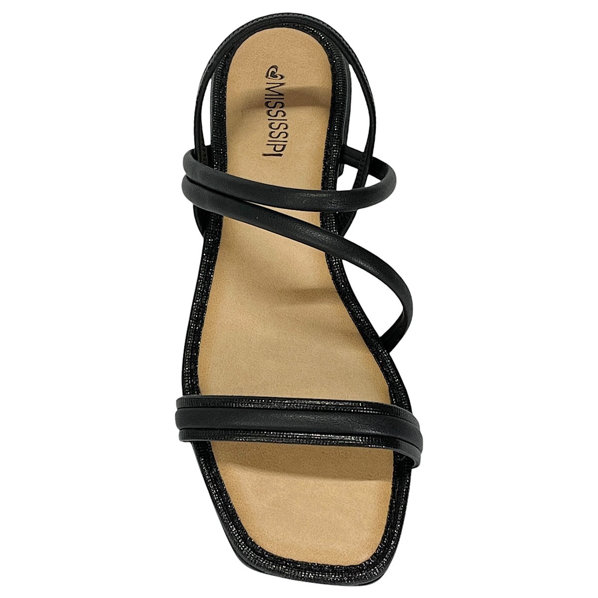 Sandália Mississipi Rasteira MB043 Preto Preto 4