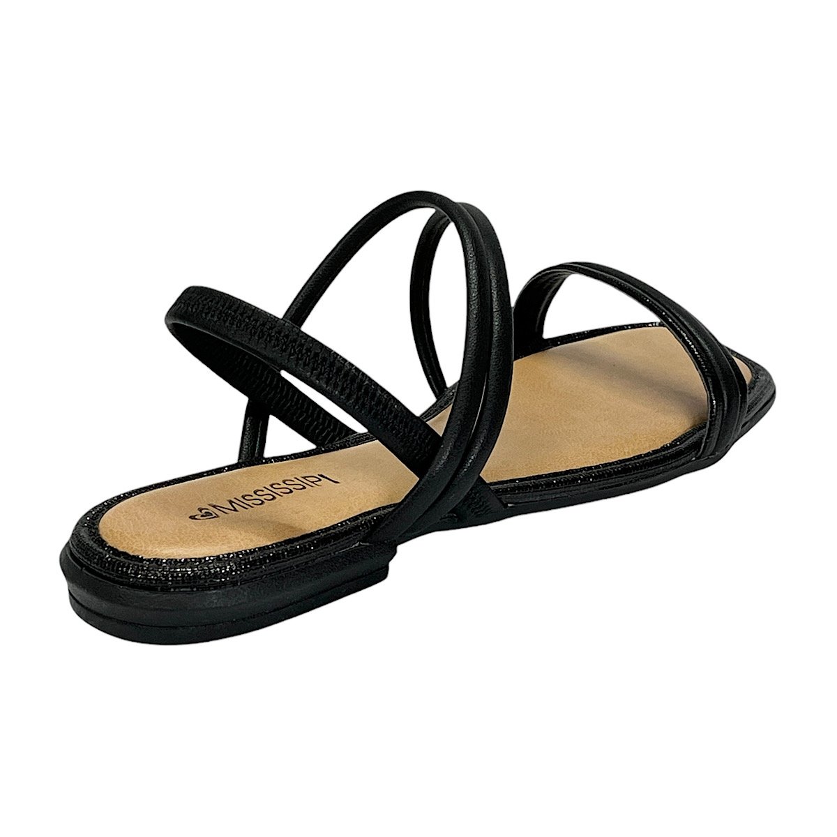 Sandália Mississipi Rasteira MB043 Preto Preto 5