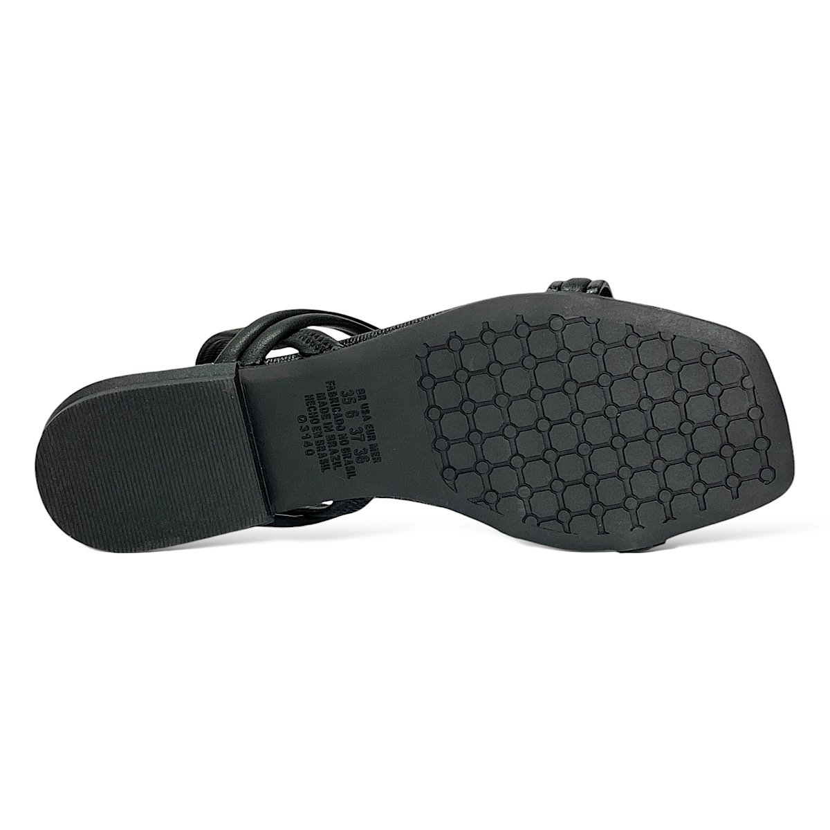 Sandália Mississipi Rasteira MB043 Preto Preto 6