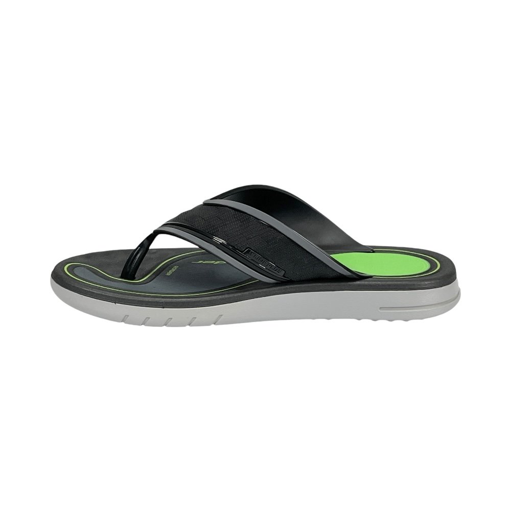 Chinelo Rider R Plus Infantil 12453 Cinza/Preto/Verde Cinza/Preto 3