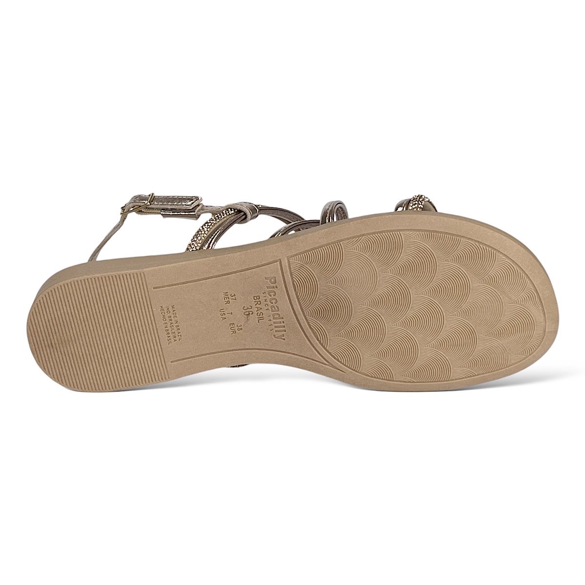 Sandália Piccadilly Rasteira Adla 513011 Ouro Rosado Ouro Rosado 6