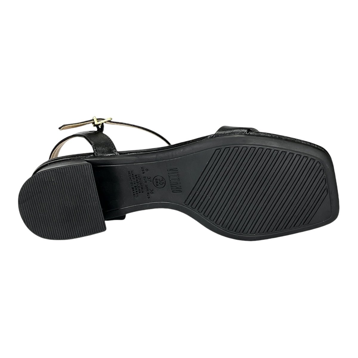 Sandália Vizzano Salto Baixo 6454.111 Preto Preto 6