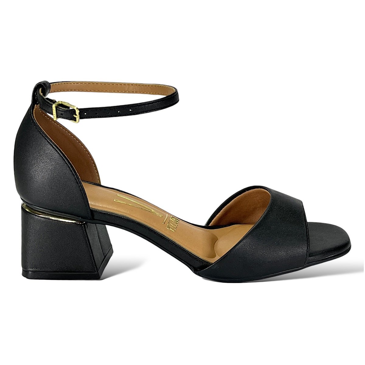 Sandália Vizzano Salto Médio 6428.143 Preto Preto 2