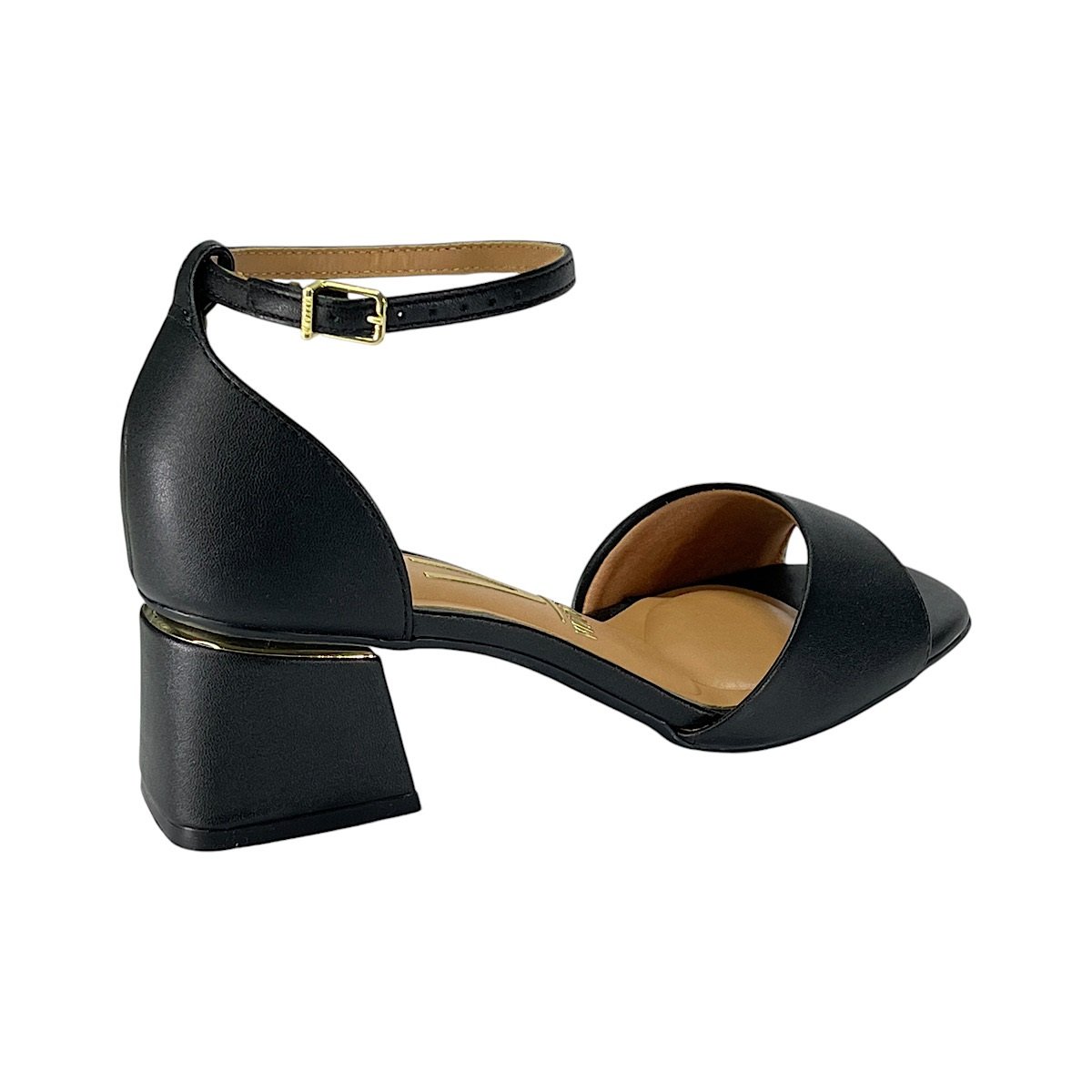 Sandália Vizzano Salto Médio 6428.143 Preto Preto 5