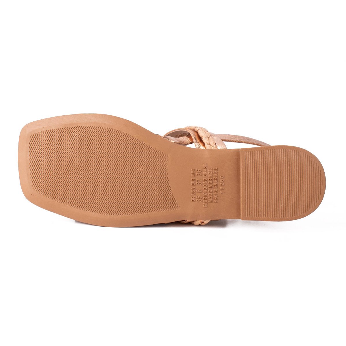 Sandália Dakota Rasteira Namastê Y7951 Rosé Dourado 6