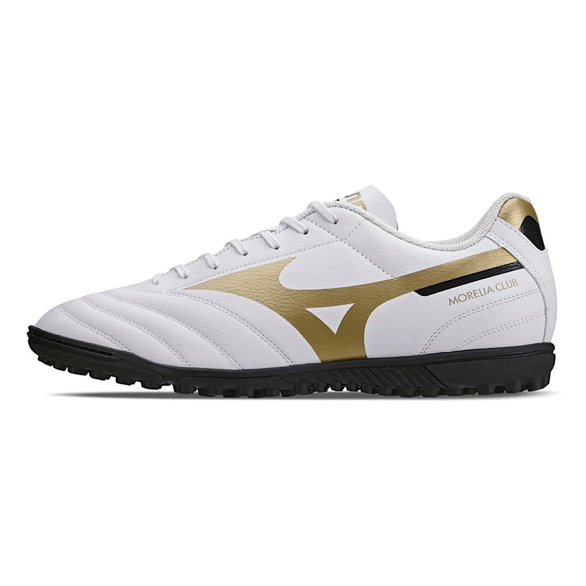 Chuteira Mizuno Society Morelia Club AS 107681681 Branco/Dourado Branco 1