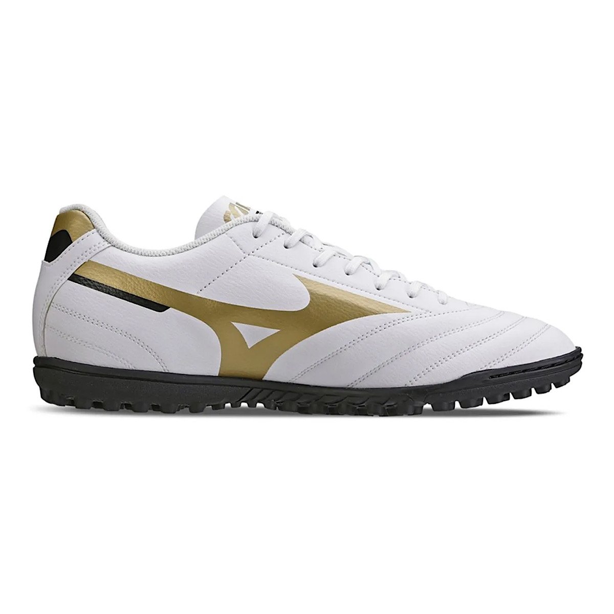 Chuteira Mizuno Society Morelia Club AS 107681681 Branco/Dourado Branco 2