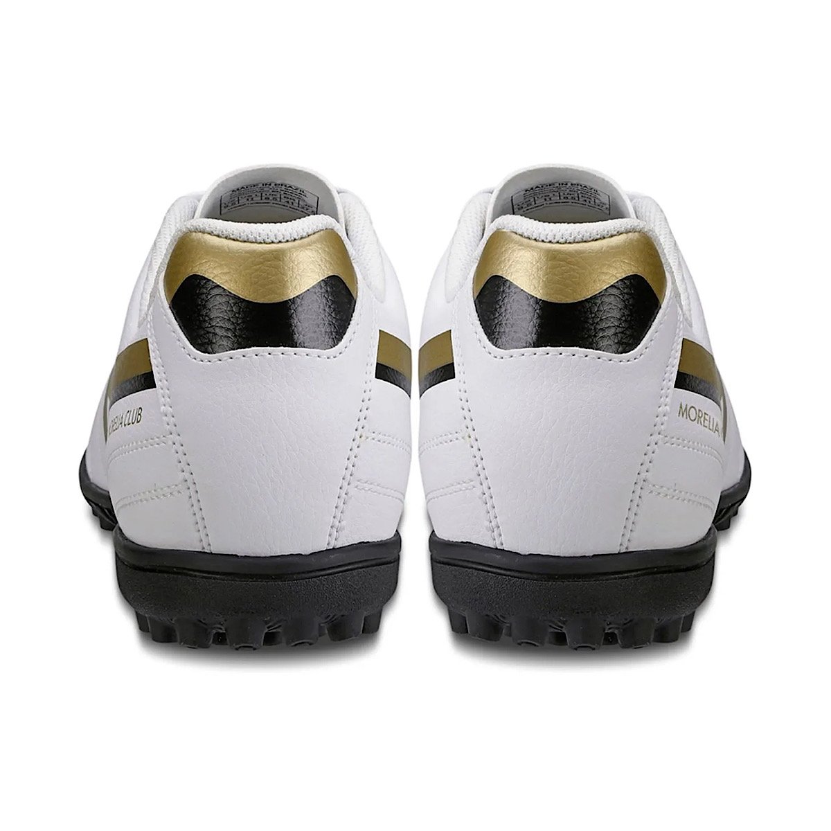 Chuteira Mizuno Society Morelia Club AS 107681681 Branco/Dourado Branco 4