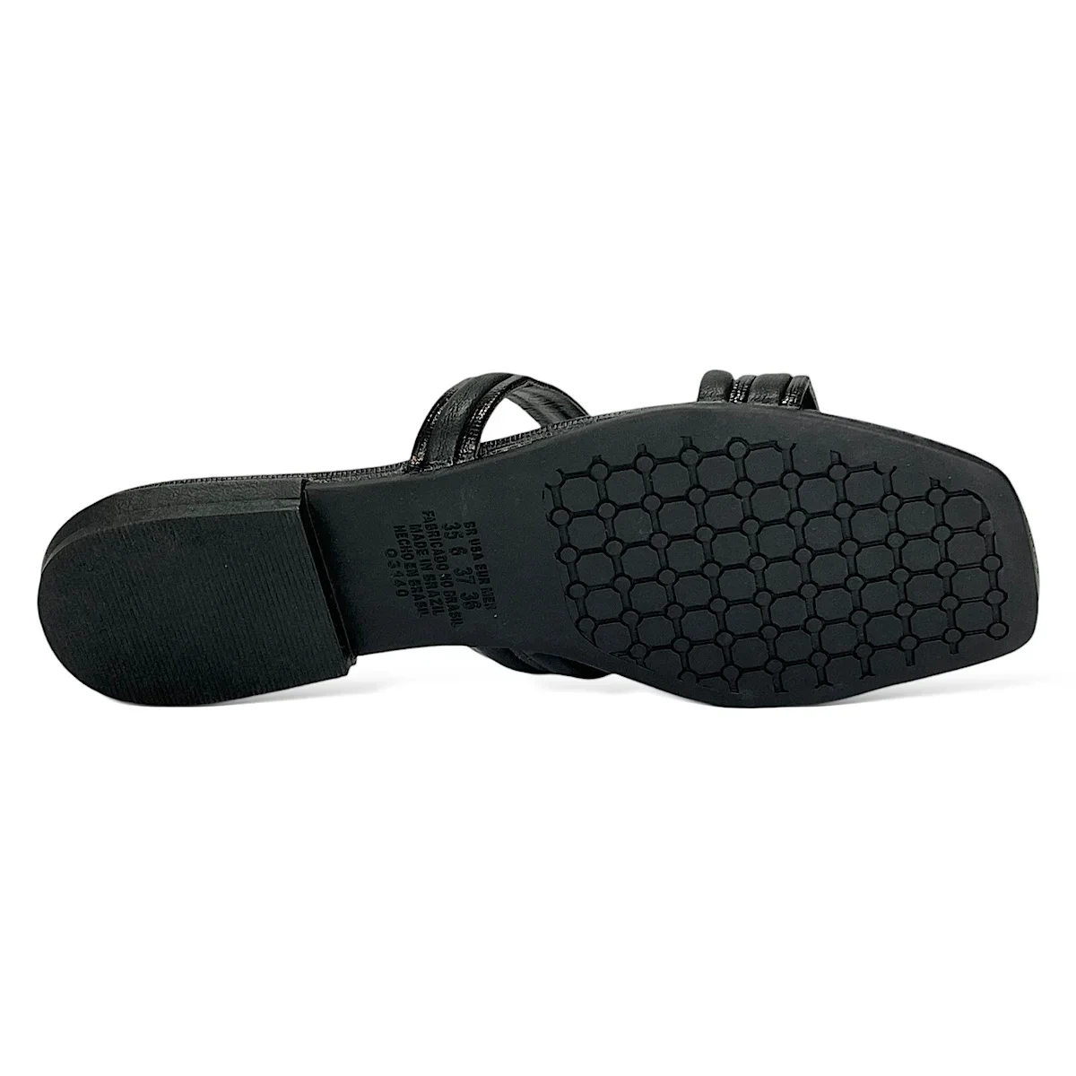 Chinelo Mississipi Flat MB041 Preto Preto 5
