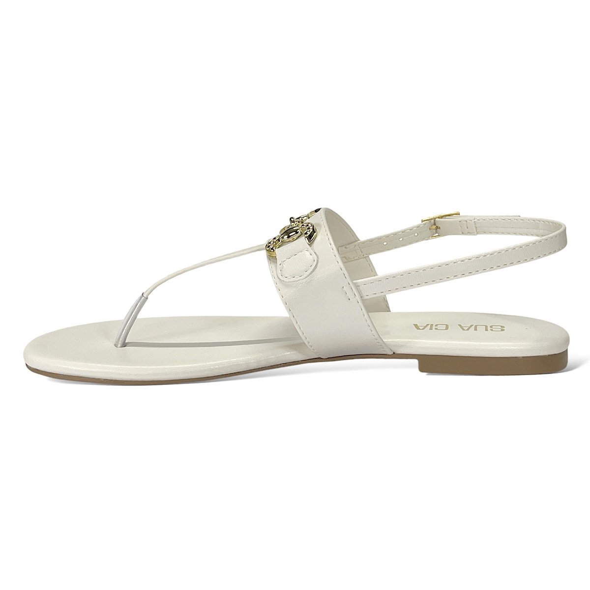 Sandália Rasteira Sua Cia Ana Castela 8358.15653 Off White Branco 3