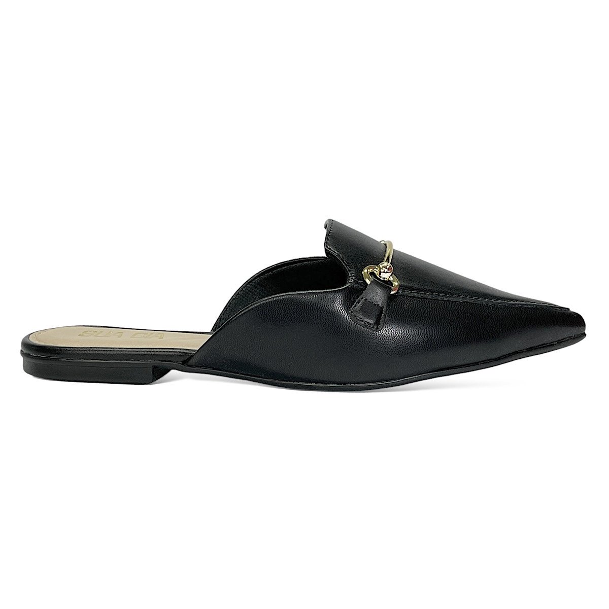Mule Sua Cia Bico Fino Ana Castela 8189.15626 Preto Preto 2